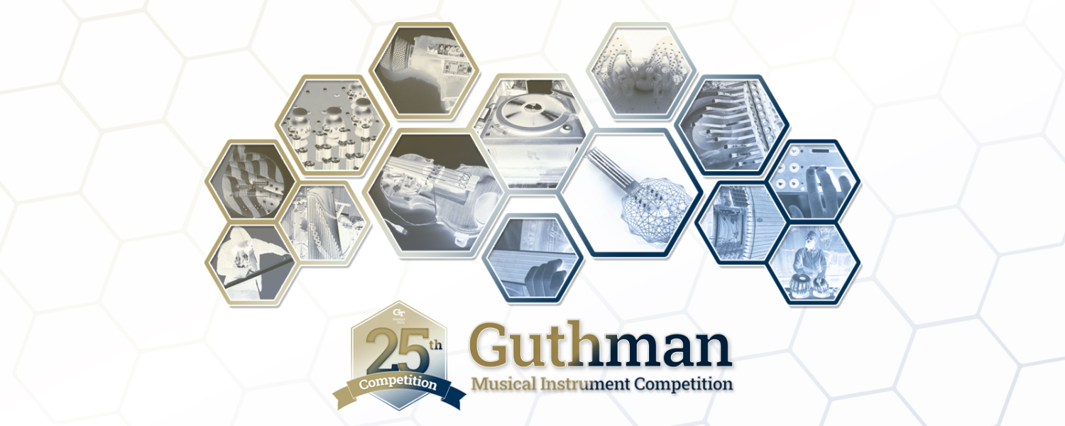 A series of hexagons in a honeycomb arrangement, each hexagon featuring an image of a musical instrument or musician.