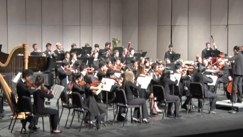 The Georgia Tech Chamber Players performing at the Ferst Center for the Arts.
