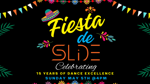 Black background with colorful text and graphics