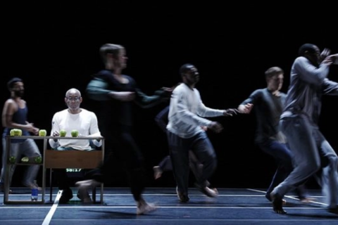 The company performing a piece of Story/Time.